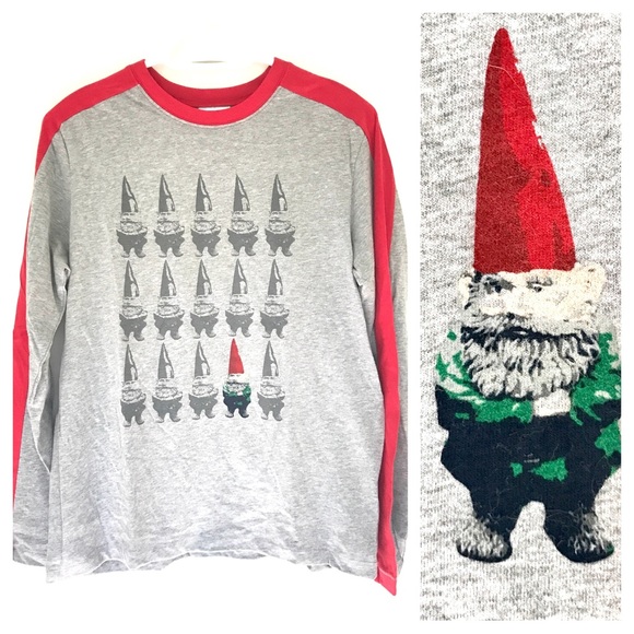 NWT Hanna Andersson Swedish Holiday Gnomes Tee / also fits Women XS - Picture 1 of 7